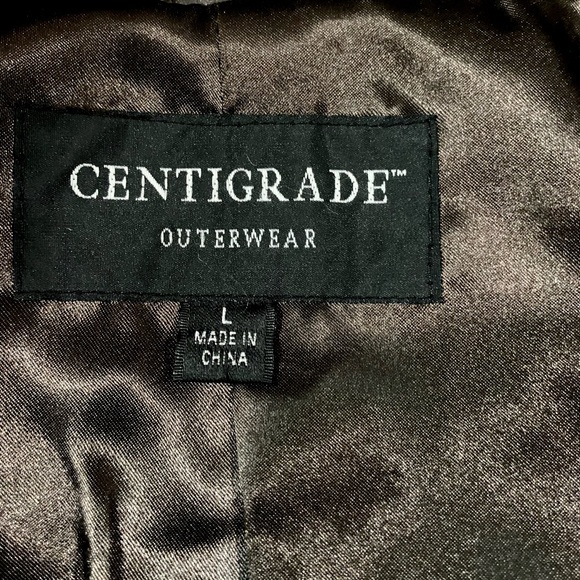 π» Very Chic Genuine Leather Coat, Full Knee Length, Fur Trim, Brown. L, Large - Picture 8 of 12